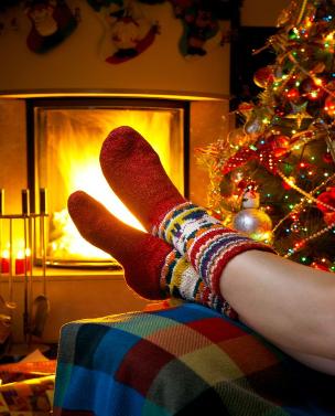 Warm by Jacksonville Fireplace